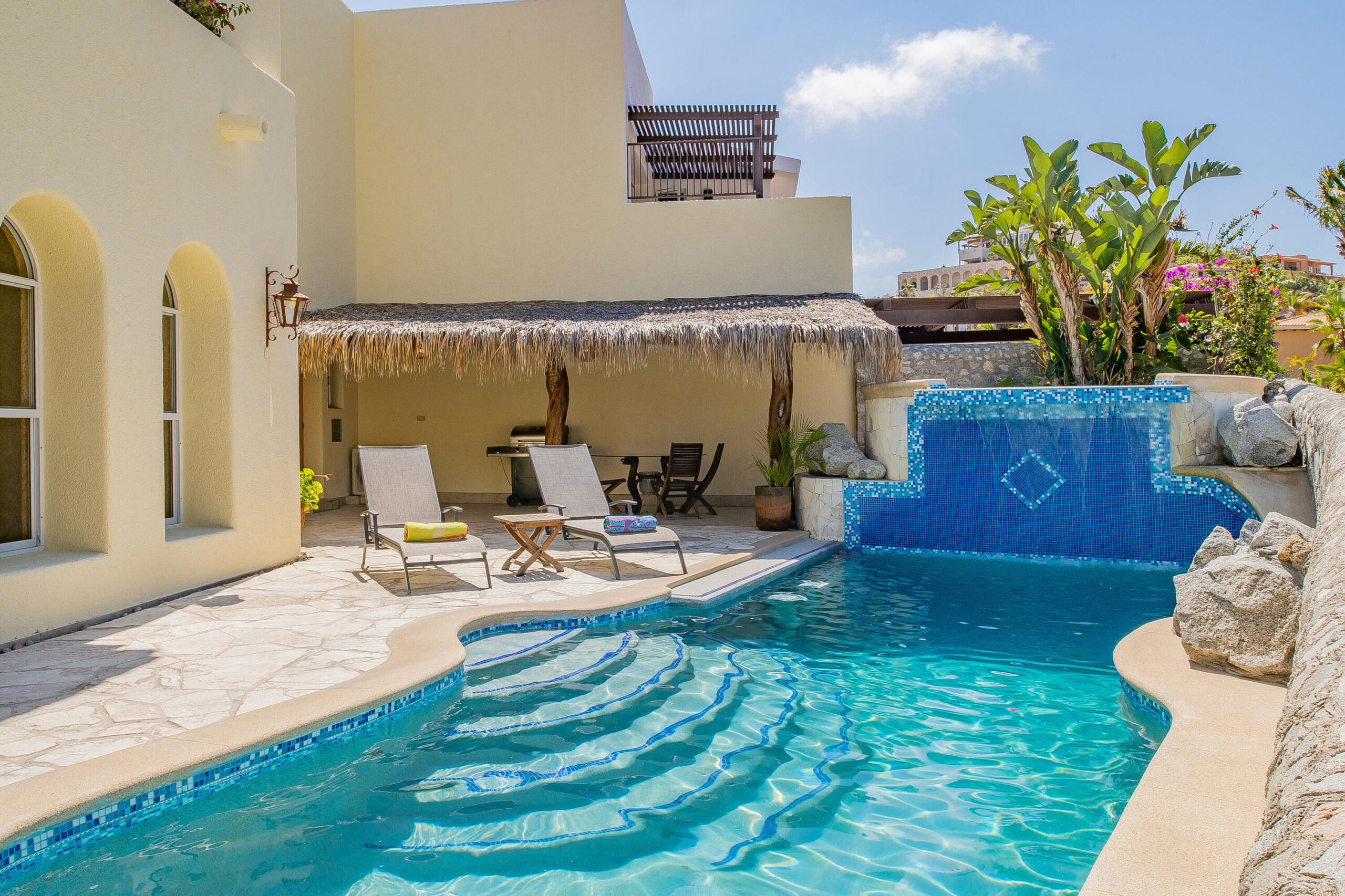 Los Cabos Pedregal Csl Casa Agave presents a rare invitation to experience the raw beauty and vibrant life of the Pacific Ocean from a residence of contemporary distinction. Designed for those who seek both serene sanctuary and moments of shared delight, this seven-bedroom oceanfront home offers an unparalleled connection to the stunning Los Cabos coast.Imagine waking to the sound of waves, the horizon a canvas for breathtaking sunrises. At Casa Agave, the expansive living spaces seamlessly merge with the coastal landscape, offering uninterrupted – 275 Camino del Mar, Cabo San Lucas, BS