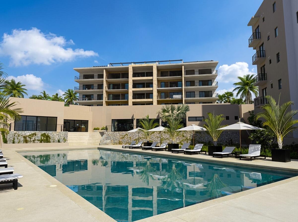 Los Cabos Best Suites Apartments in a central area of Cabo San Lucas, near the Marina. With 17 units and an ideal profile for investment (vacation rentals, mid- or long-term stays) and personal use.*Private balcony *Amenities: pool, fire pit, garden *Equipped kitchen with cabinetry and range hood, quartz countertop, electric cooktop, and microwave *Flooring: Creto Grafite Interceramic (rectified) and Egeo Hidragrey (rectified) *Mini-splits in bedrooms and main living area *Laundry area *Electric water heaterA solid option for those seeking rental cash flow and appreciation in Cabo San Lucas. Apartamentos en zona céntrica de Cabo San Lucas, cerca de La Marina. Con 17 unidades y perfil ideal para inversión (renta vacacional, estancia medio o largo plazo) y uso personal.*Balcón privado*Amenidades: alberca, fire pit, jardín*Cocina equipada con mueble y campana, barra de cuarzo, parrilla eléctrica y microondas*Pios Creto Grafite Interceramic rectificado y Egeo Hidragrey rectificado*Mini splits en recámaras y área común*Área de lavado*Boiler eléctricoUna opción sólida para quien busca flujo por rentas y plusvalía en Cabo San Lucas. for sale