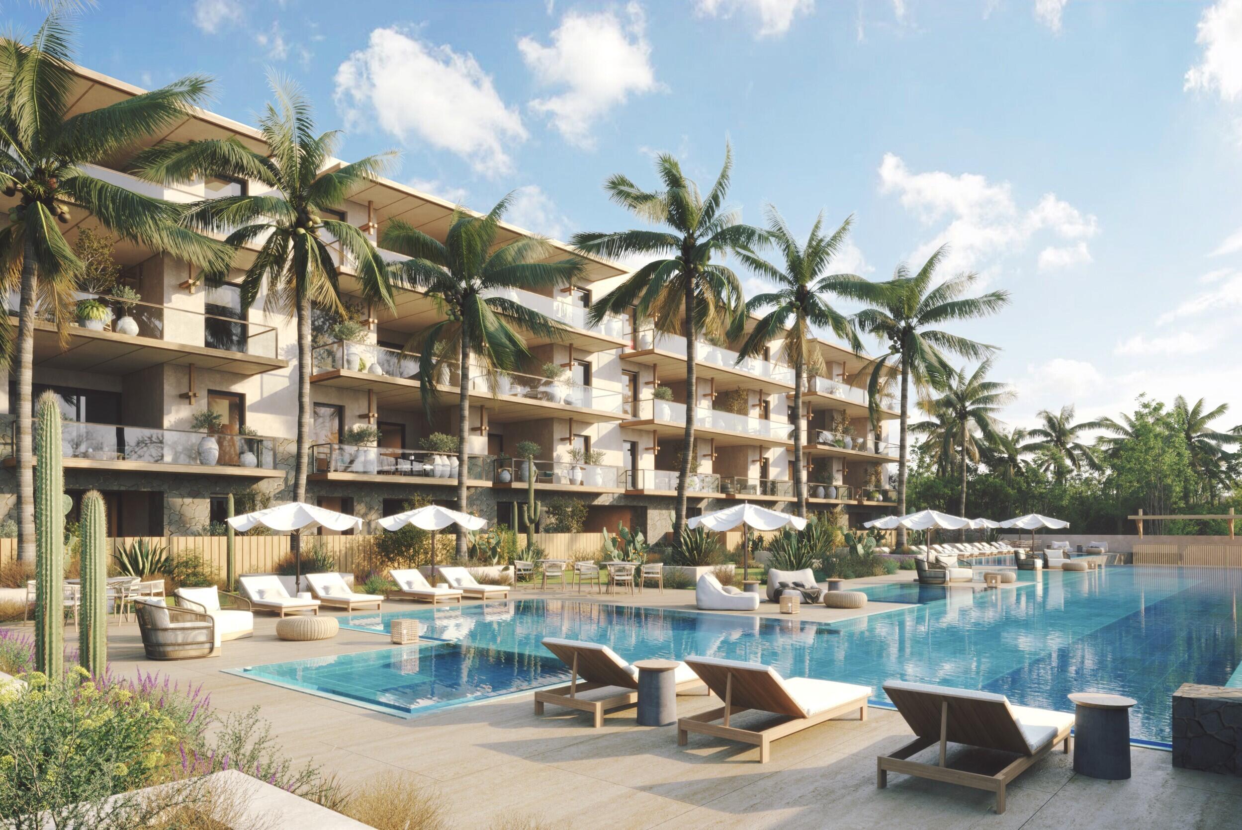 Los Cabos Amaterra Discover elevated living at Amaterra 602A, a stylish turnkey penthouse in the heart of the Cabo San Lucas corridor. Located just a 5-minute walk from the beach, this fully furnished 2-bedroom, 2-bath residence offers comfort, convenience, and excellent Airbnb potential. Positioned on the 6th floor, the condo features modern finishes, mini-split A/C, ceiling fans, and a bright open layout with city for sale