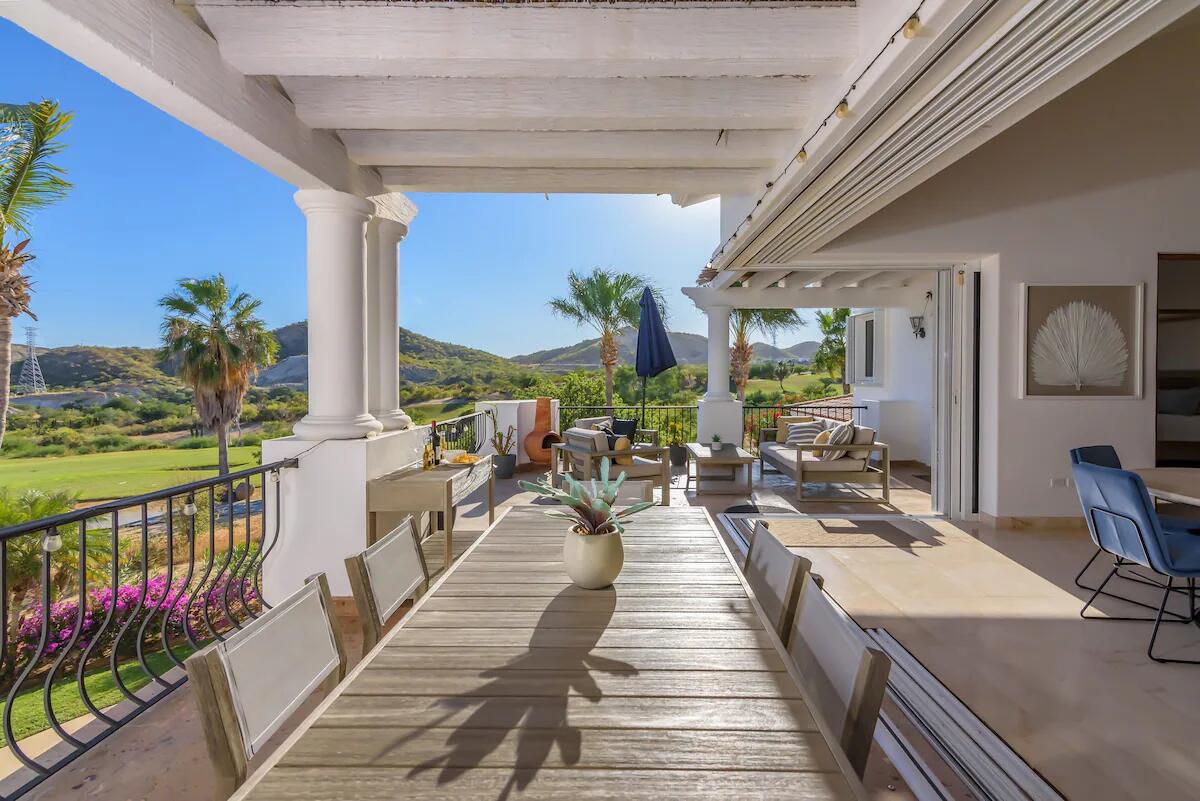 Los Cabos Marina Sol Welcome to the ultimate Marina Sol combo: Villa Pancho A107 and Casa El Torero A103. Together they create a fully connected 7 bedroom, 7 bathroom setup that's perfect for big families, friend groups, or serious rental income. Use them as one large retreat, or split them into two separate units — the flexibility is unbeatable.This ground-floor duo puts you right in the heart of Marina Sol. Think resort living without the resort rules: walk straight out to the oversized pool, grab a bite or a drink at the on-site restaurant and bar, pick up essentials at the mini-market, get pampered at the full-service spa, and let the kids run safely around the open green areas. And the location? Forget the car you won't need it. El Médano Beach, the Marina, Paradiso Mall, restaurants, bars, cafés... everything is just steps away. It's the kind of place where your guests don't ask, "How do we get there?" They ask, "How fast can we check in?"Whether you combine them into a full 7 bedroom, 7 bathroom villa or use them separately, this package delivers exactly what Cabo buyers want: space, convenience, walkability, and strong rental potential. A standout offering at Marina Sol. for sale